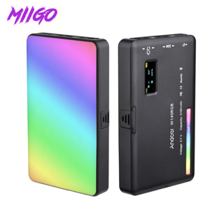 MIIGO W140 RGB LED Video Light ไฟพกพา ไฟติดหัวกล้อง ไฟขนาดเล็ก Rechargeable Photography Fill Light CRI95+ 2500K-9000K