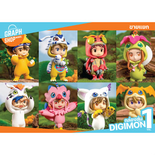 [ ขายแยก ] กล่องสุ่ม ดิจิมอน DIGIMON ADVENTURE Vol.1 โมเดล PVC ค่าย BN FIGURE Q