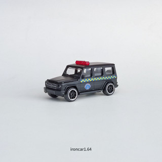 majorette mercedes benz g63 สีดำ ลายตำรวจกองปราบ