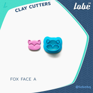 Fox Face A Imprint Clay Cutter/ Polymer Clay Cutter/ แม่พิมพ์กดดินโพลิเมอร์รูปทรงหน้าหมาจิงจอก A