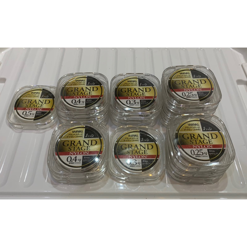 สายเอ็นตกปลา VARIVAS GRAND STAGE(NYLON)30m.สำหรับงาน micro fishing tanago fishing (made in japan)