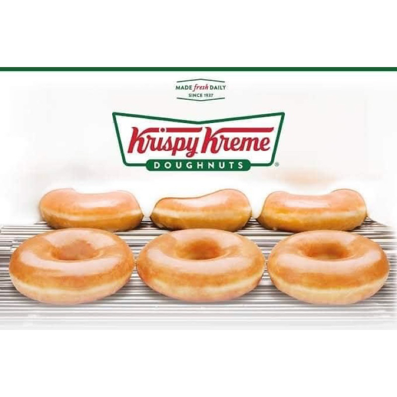 krispy kream original กล่อง 3 ชิ้น ***ส่งสินค้าวันเว้นวัน