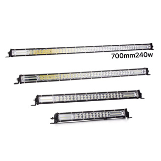 ไฟ LED Bar สำหรับรถบรรทุก4X4ไฟแถวรถตู้รถกระบะ SUV 120W 180W 240W LED Work Light Spotlight ไฟขับรถ12V-24V