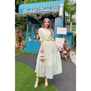 ANANYA  เดรสชีฟองผสมเนื้อแก้วไม่คัน มาพร้อมเข็มขัดสุดหรู งานสวยจริงๆค่ะ ผ้าดีมาก ใส่สบายมากๆ เรียบ