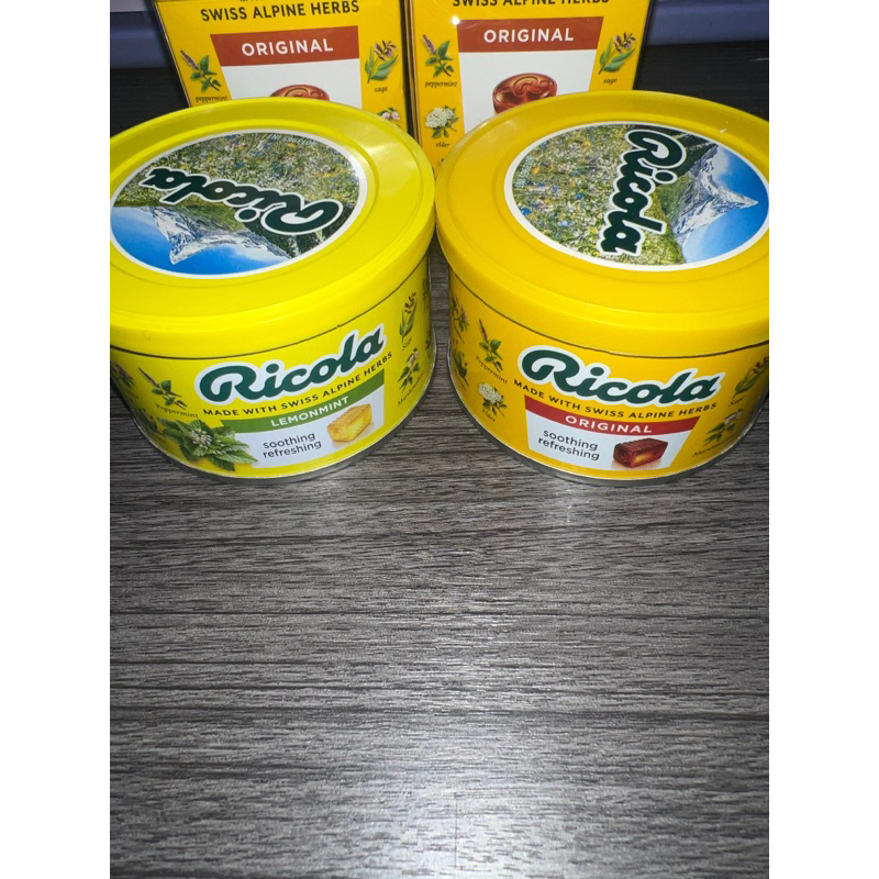 Ricola ริโคล่า ลูกอมสมุนไพร ริโคล่า ชูการ์ฟรี ขนาด 40 กรัม/ 100 กรัม (เลือกรสได้)