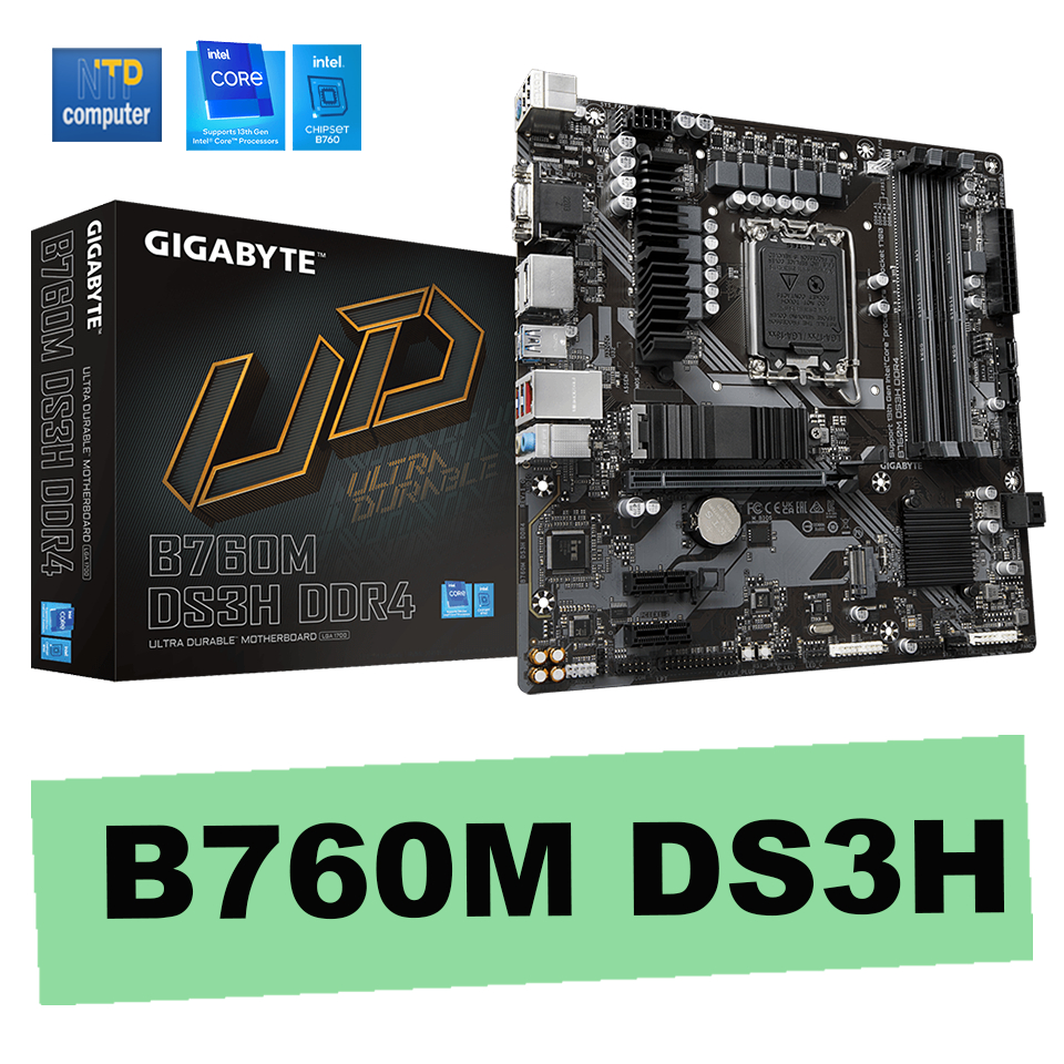 MAINBOARD เมนบอร์ด 1700 GIGABYTE B760M DS3H DDR4