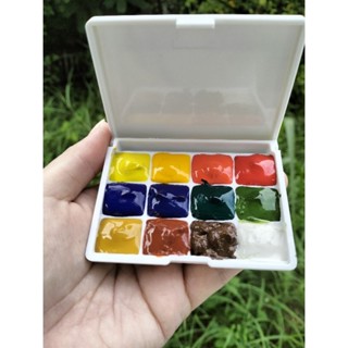 สีน้ำตลับ 12 สี Winsor &amp; Newton Watercolor Cartridge