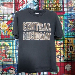 เสื้อยืดมือสอง Vintage Usa Central Michigan Size M.อก20/ยาว28