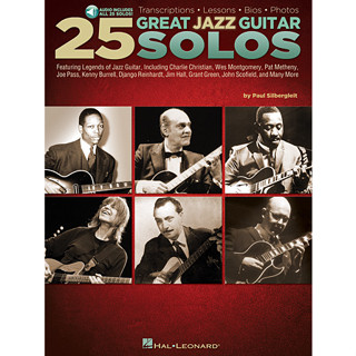 25 Great Jazz Guitar Solos Transcriptions • Lessons • Bios • Photos (HL00703668)