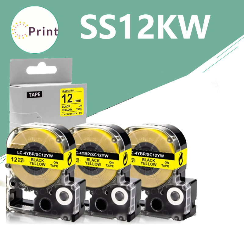 แท็บเทป SS18KW สำหรับ Epson LW-Z700FK LW-Z900FK OK200 OK300 OK500P OK720 OK900P SR150 SR-R170V SR180
