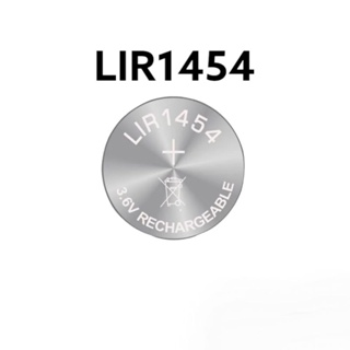 LIR1454 85mAh Rechargeable Button Battery 3.6VLithium Electronics TWS Bluetooth Headset Universal ไม่มีสาย แบตเตอรี่