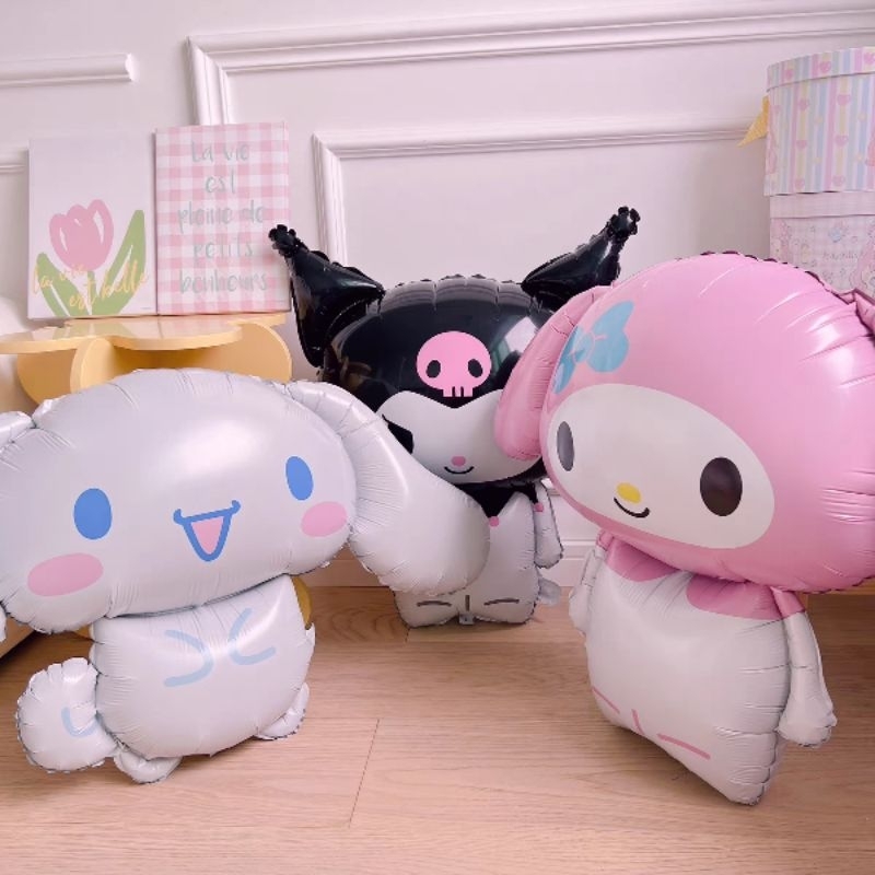 ลูกโป่งฟอยล์ Sanrio ไซซ์ใหญ่ มายเมโลดี้ , ชินนามอนโร , คุโรมิ , ปอมปอมปุริน ราคา ถูกที่สุด ดีลบีเคเค แกลเลอรีภาพที่ 8