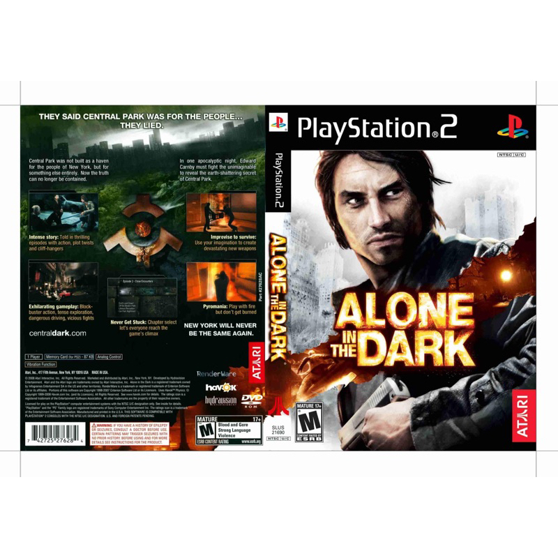 แผ่นเกมส์Ps2 - Alone in the Dark