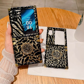 เคส Oppo Find N2 Flip เคสงานกล่องเหลี่ยม ลายเสือ งานสวย