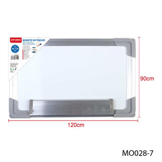 กระดานไวท์บอร์ด ไวท์บอร์ดแม่เหล็กขอบหนา ไวท์บอร์ด Whiteboard MOTARRO รุ่น MO028-7 (90 x 120 cm.)