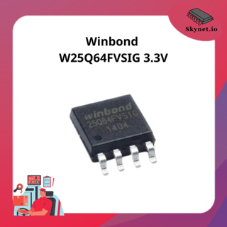 Winbond W25Q64FVSIG 3.3V (SOIC8 200mi) 64M-BIT SERIAL FLASH MEMORY WITH DUAL/QUAD SPI &amp; QPI