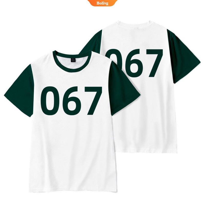 เสื้อยืด Squid Game คอสเพลย์  067 size M
