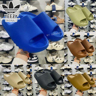 🔥YZY Slide Sandals🔥รองเท้าแตะชายหญิง Yeezy Slide เทียบงาน 1:1 พื้นนุ่มใส่สบาย【พร้อมส่ง💯/ รุ่นนี้ใส่ไซส์ปกติ】