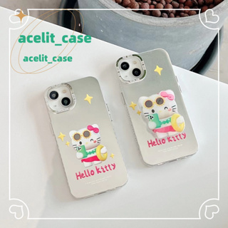 ❤️ส่งของขวัญ❤️ เคสไอโฟน 11 12 13 14 Pro Max HelloKitty การ์ตูน ความนิยม แฟชั่น เรียบง่าย Case for iPhone สไตล์วรรณศิลป์