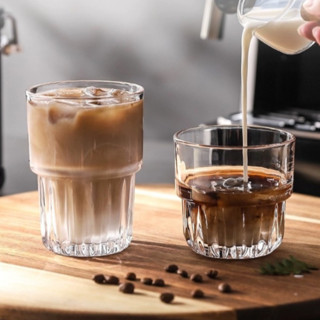 พร้อมส่ง แก้วกาแฟ ลาเต้นม น่ารักแก้วเครื่องดื่ม coffee cup 140/260/320ml