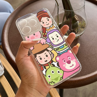 ❤️พร้อมส่งในประเทศไทย❤️เคสโทรศัพท์มือถือ ลายการ์ตูนหมี ทอยสตอรี่น่ารัก สําหรับ iPhone14Pro Max 14Plus 13Pro Max 12 11