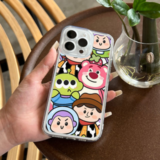 ❤️พร้อมส่งในประเทศไทย❤️เคสโทรศัพท์มือถือ ลายการ์ตูนหมี ทอยสตอรี่น่ารัก สําหรับ iPhone14ProMax 14Pro 13ProMax 12 11 XS XR