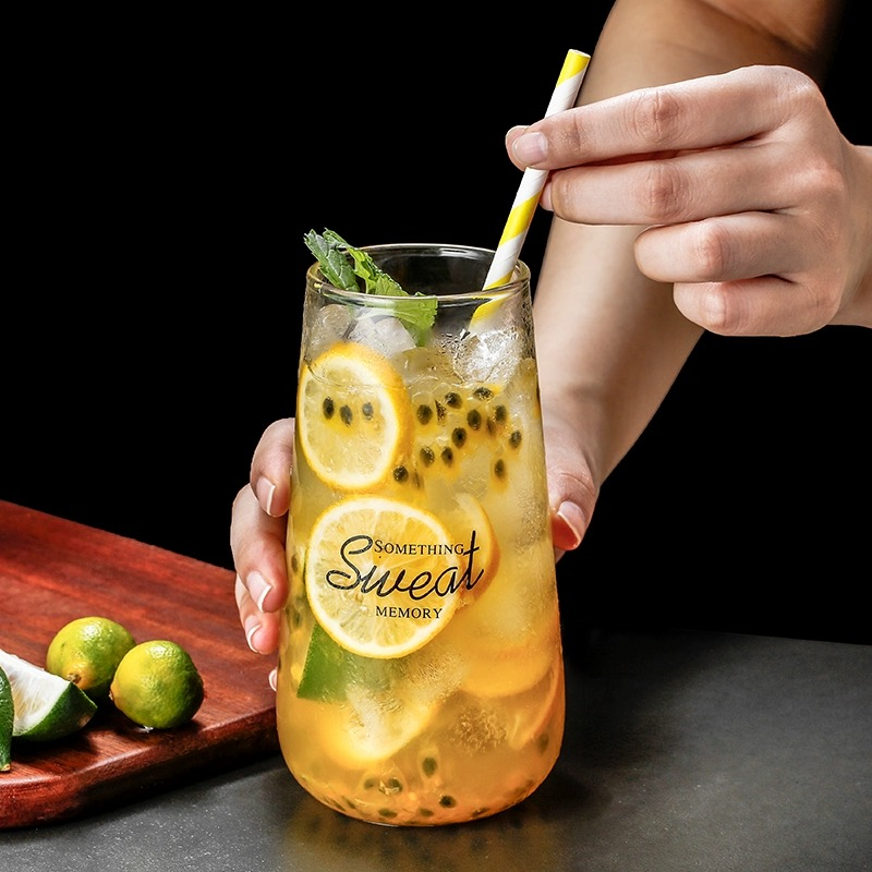 พร้อมในไทย แก้วทนความร้อ แก้วกาแฟสดนม ถ้วยบ้านขนม ถ้วยน้ำผลไม้ juice glass ราคา ถูกที่สุด ดีลบีเคเค แกลเลอรีภาพที่ 4