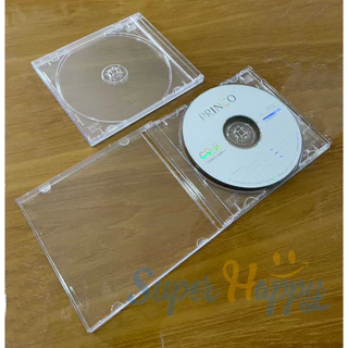 กล่องใส่แผ่นCDและDVDสีใส (แบบตกแตก) SET 5/10แผ่น รุ่นหนา 1 CM