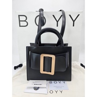 👜สวยอยู่นะคะ สีดำ หายากค่ะ USED Boyy bobby 23 Gold buckle black ปี22