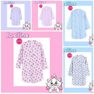 👗Josilins ชุดนอน กระโปรงแขนยาว(รอบอก42)ผ้าคอตตอนวูเว่น ลิขสิทธิ์แท้