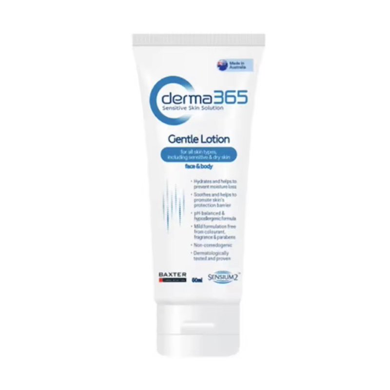 Derma365 Gentle Lotion  ครีมบำรุงผิวหน้าและผิวกาย  สำหรับผิวแพ้ง่าย