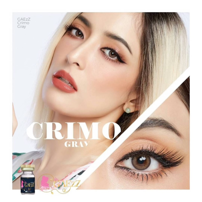คอนแทคเลนส์ รุ่น Crimo (Mini Primo) สี Brown / Gray - Gaezz Secret ขนาดมินิ มีสายตาถึง -10.00 - รูปที่ 3