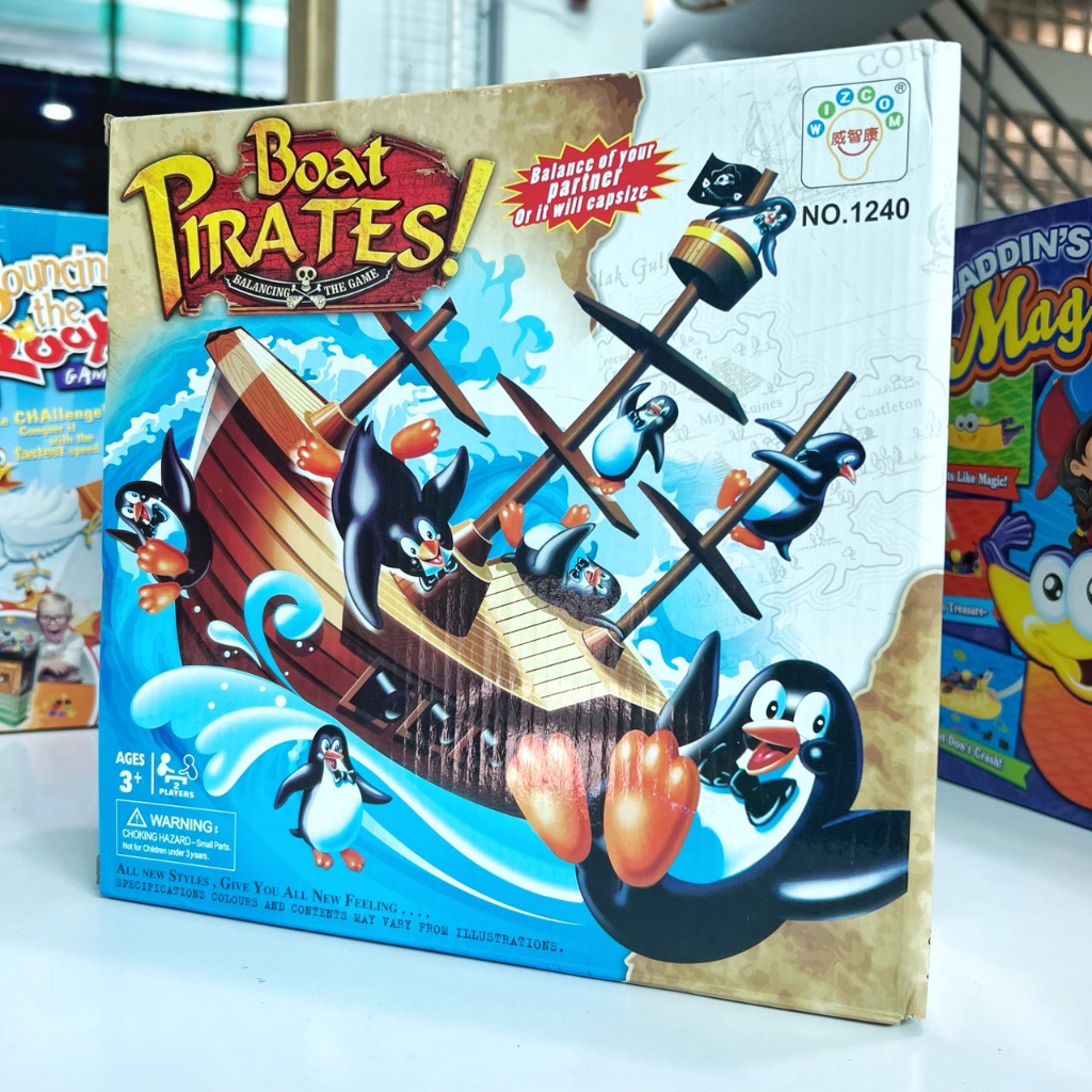 Boat Pirates เพนกวินตกเรือโจรสลัด เพนกวินเมาเรือ เกมครอบครัว