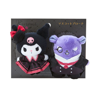 [ส่งตรงจากญี่ปุ่น] Sanrio Mascot ชุดเข็มกลัด Kuromi $ Baku Delusional Lady Japan Sanrio Characters