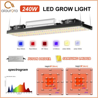 SamsungLM301H / SamsungLM282b ไฟ LED เติบโต V3 คณะกรรมการ 240W 3000K / 5000K 660NM UV IR พืชเติบโตกล่องผักออกดอก