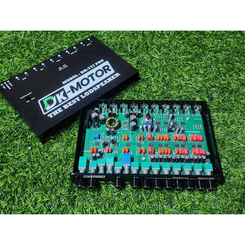 ปรี7แบรน ตัวTOP DK-MOTOR ตัวแข่ง ปรี7แบน มีคลอส3ทางแยกในตัว เบส-กลาง-แหลม  เหมาะกับ รถแข่ง รถโชว์ ปร
