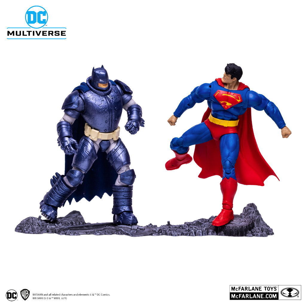 Mcfarlane 15457 - Superman vs Armored Batman (The Dark Knight Returns) 7" Figures 2-Pack กล่องยับ