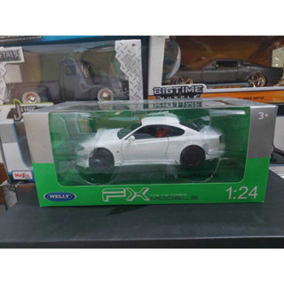 Welly รถโมเดล 1/24 Nissan Silvia S15 สีขาว