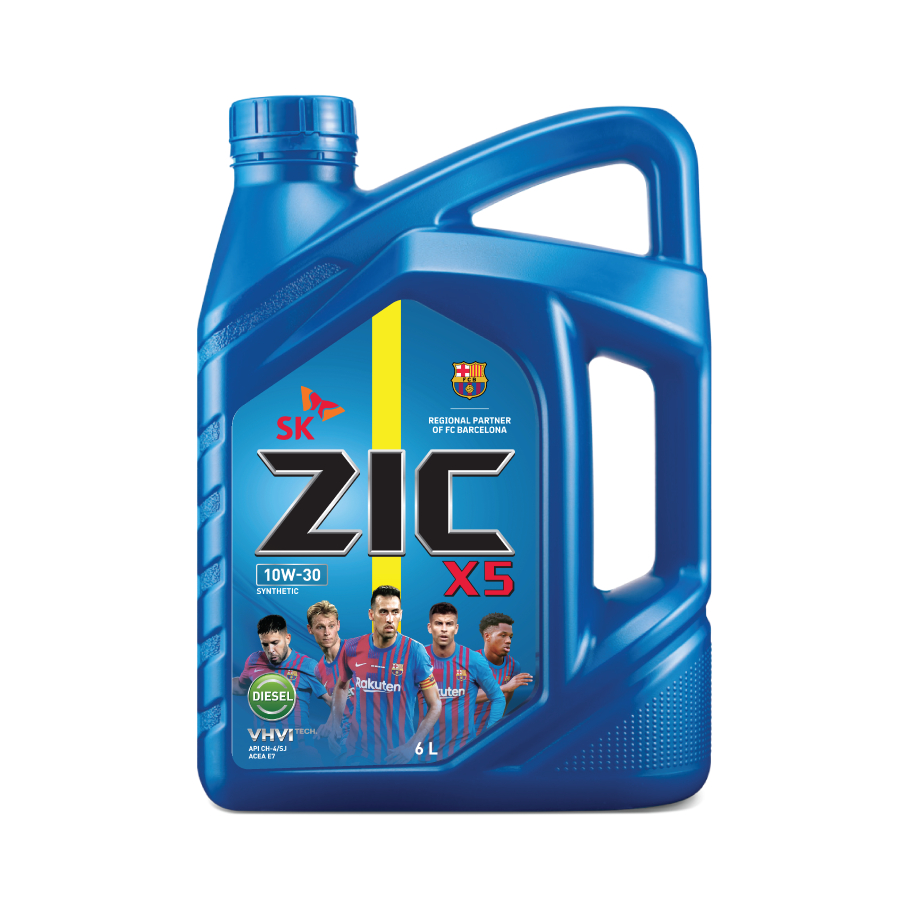 น้ำมันเครื่อง Zic X5 10w30 ดีเซล (10,000 - 12,000กิโล)