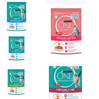 ใหม่ (ยกโหล) อาหารเปียกแมว Purina One Wet Pouch ชนิดซอง ขนาด 85 กรัม X12 ซอง