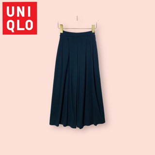 กางเกง UNIQLO ผ้ายืดสเปนเดคอย่างดี ไซด์ -  S   เอว 26-36 สะโพก 52 ยาว 33 นิ้ว กางเกงทรงสวยมาก ขาสวย จีบหน้า ผ้าดีทิ้งตัว