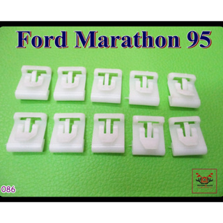 FORD MARATHON 95 DOOR WRINGING WATER CLIP "WHITE" SET (10 PCS.) (086) // กิ๊บรีดน้ำประตู สีขาว (10 ตัว) สินค้าคุณภาพดี