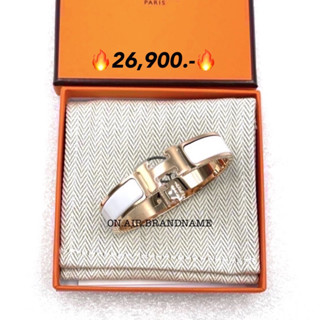 New hermes clic h pm ขาว โรสโกลด์