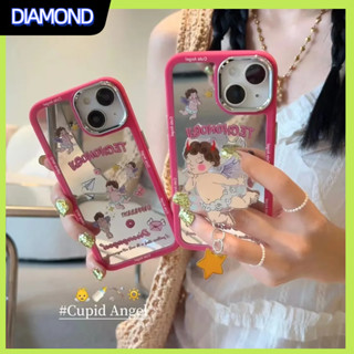 💲คูปองเคลม💲เคสไอโฟน case for iphone 11 12 กามเทพ Griptok holder เคส 14 13 12 11 pro max กระจกเงา กันกระแทก ป้องกันการหล