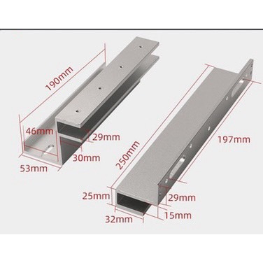LZ Breaket  600 LBS ขายึดกลอนแม่เหล็กบานกระจกเปลือย 600ปอนด์ หรือ 280 กิโลกรัม