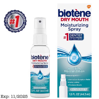 น้ำลายเทียม Biotene Dry Mouth Moisturizing Spray, Gental Mint, 1.5 fl oz