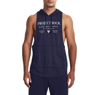 Mens Project Rock Sleeveless Hoodie 1382279-410 เสื้อฮู้ดแขนกุด Project Rock สำหรับผู้ชาย