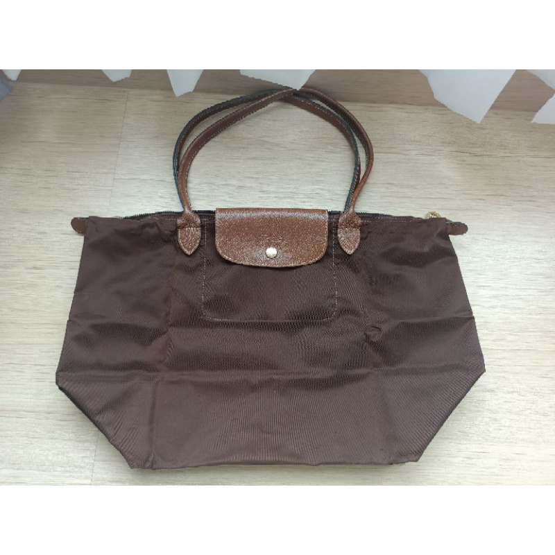 กระเป๋า longchamp size L หูยาว สีน้ำตาล