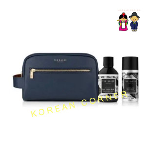 Ted Baker London Set for Men สบู่เหลว + สเปรย์ฉีดตัว พร้อมกระเป๋า พกพาสะดวก สวย เรียบโก้ สำหรับผู้ชาย กิฟต์เซ็ต ของขวัญ