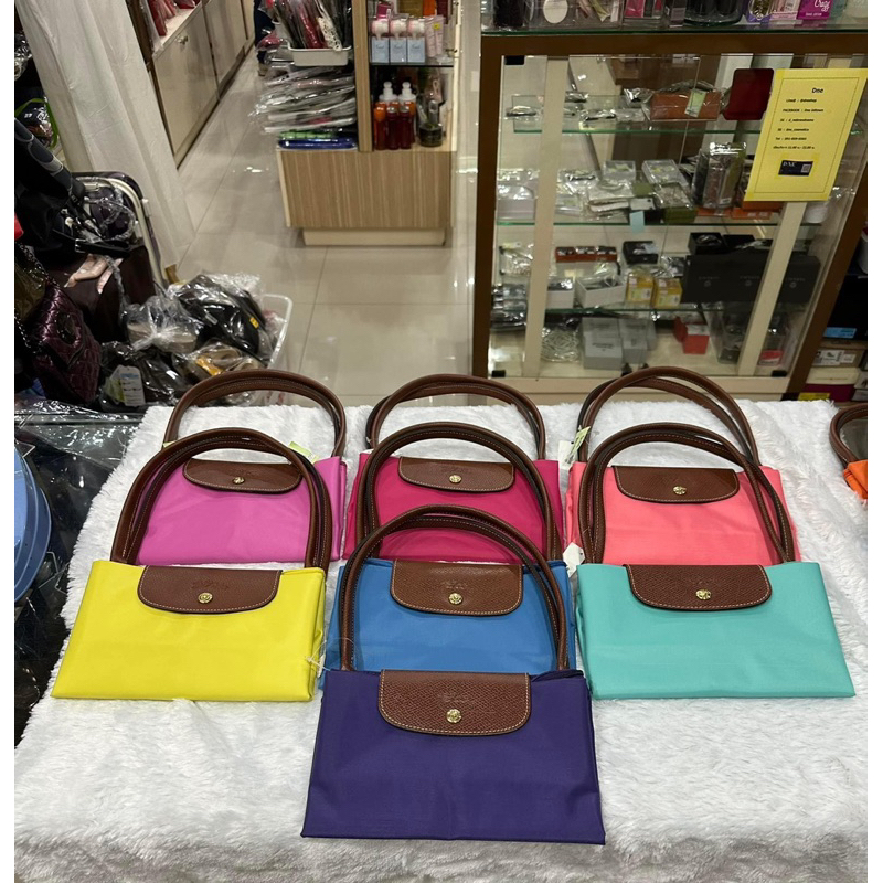 พร้อมส่ง #Longchamp le Pliage ไซส์ M(L) หูยาว - shop เรียก L Long sz:  31 x 30 x 19 cm  อปก.การ์ดเขี